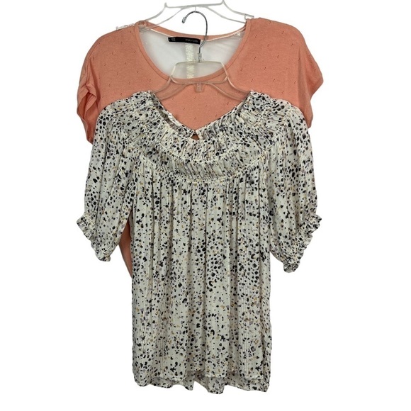 MAURICES Women’s Pullover Summer Tops Sz Small Bundle/2 Multi Color Flaw/frayed - Picture 1 of 14
